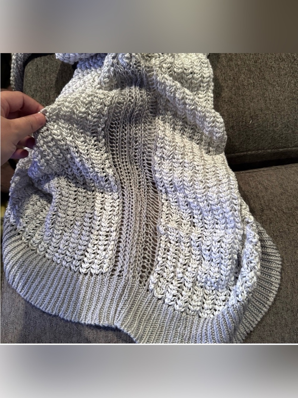 Lou & Grey Open-Knit Raglan Pullover - Picture 3 of 5